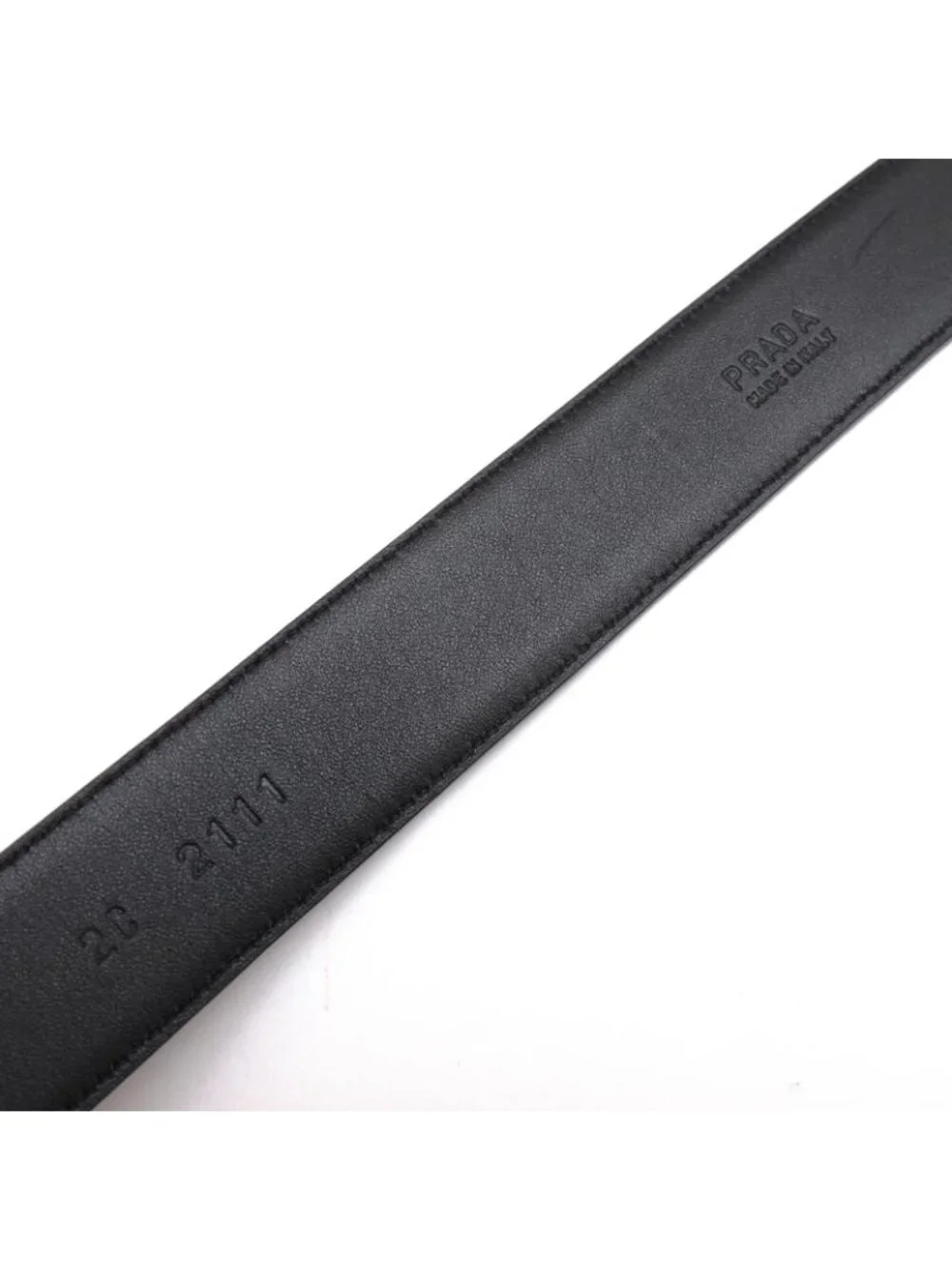 Prada Belt Business Leather Black